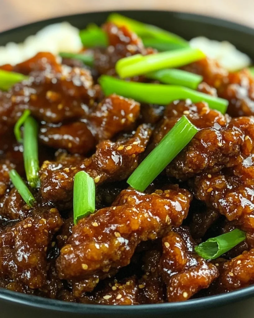 Easy Crispy Mongolian Beef
