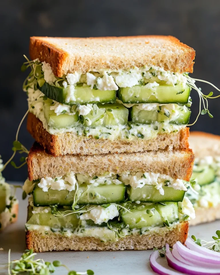 Easy Cucumber Salad Sandwiches