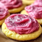 Easy Lemon Cookies Raspberry Frosting