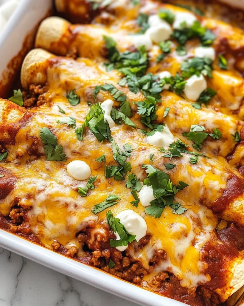 Ground Beef Enchiladas