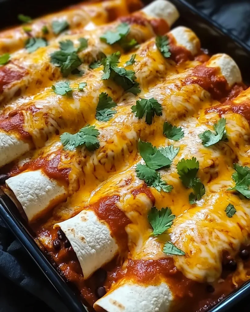 Ground Turkey Black Bean Enchiladas