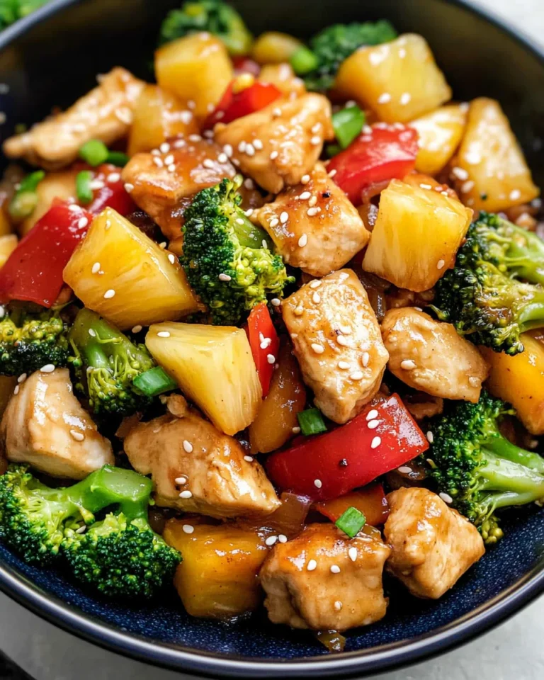 Healthy Pineapple Chicken Stir Fry