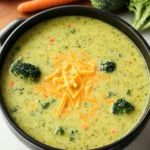 High Protein Broccoli Cheddar Soup
