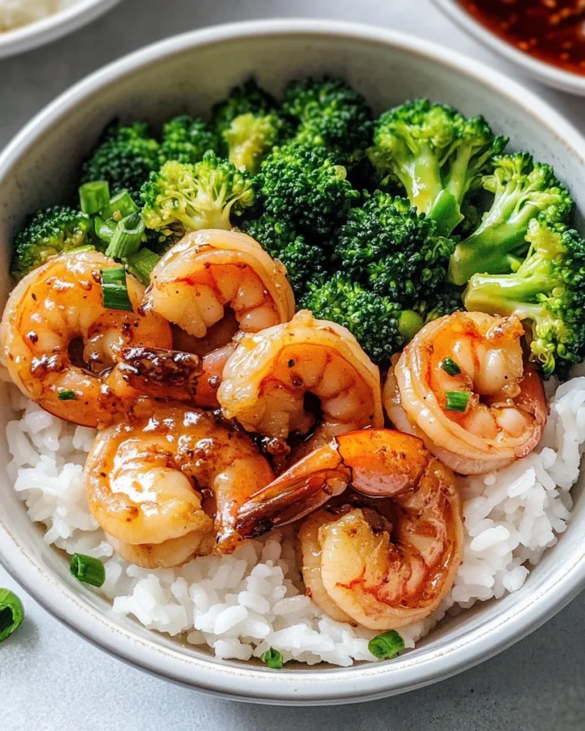 Honey Garlic Shrimp Bowls