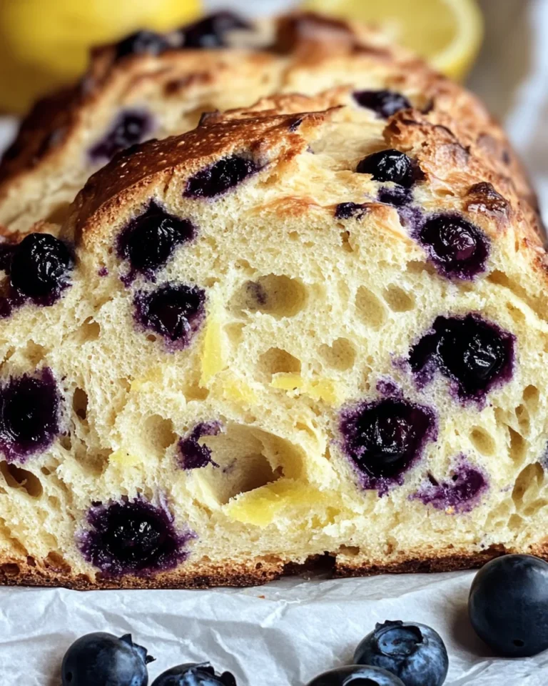 Lemon Blueberry Sourdough Bread Recipe