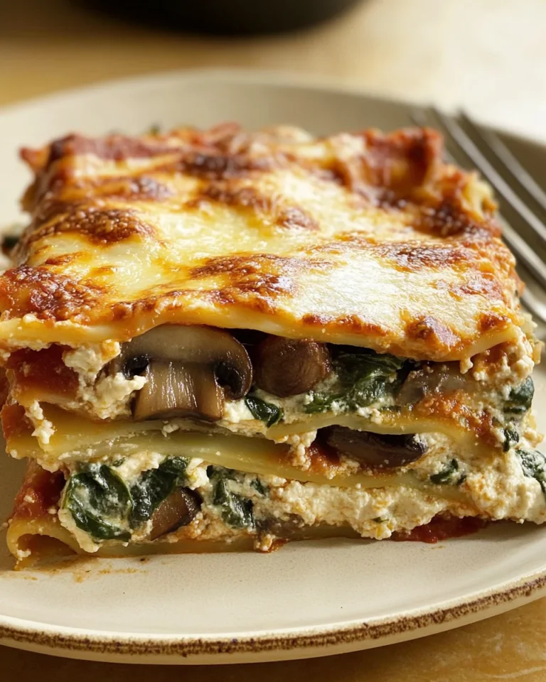 Mushroom And Spinach Lasagna Recipe