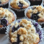 One-Bowl Blueberry Sourdough Muffins