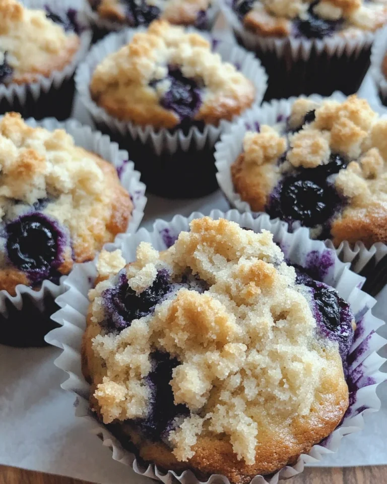 One-Bowl Blueberry Sourdough Muffins