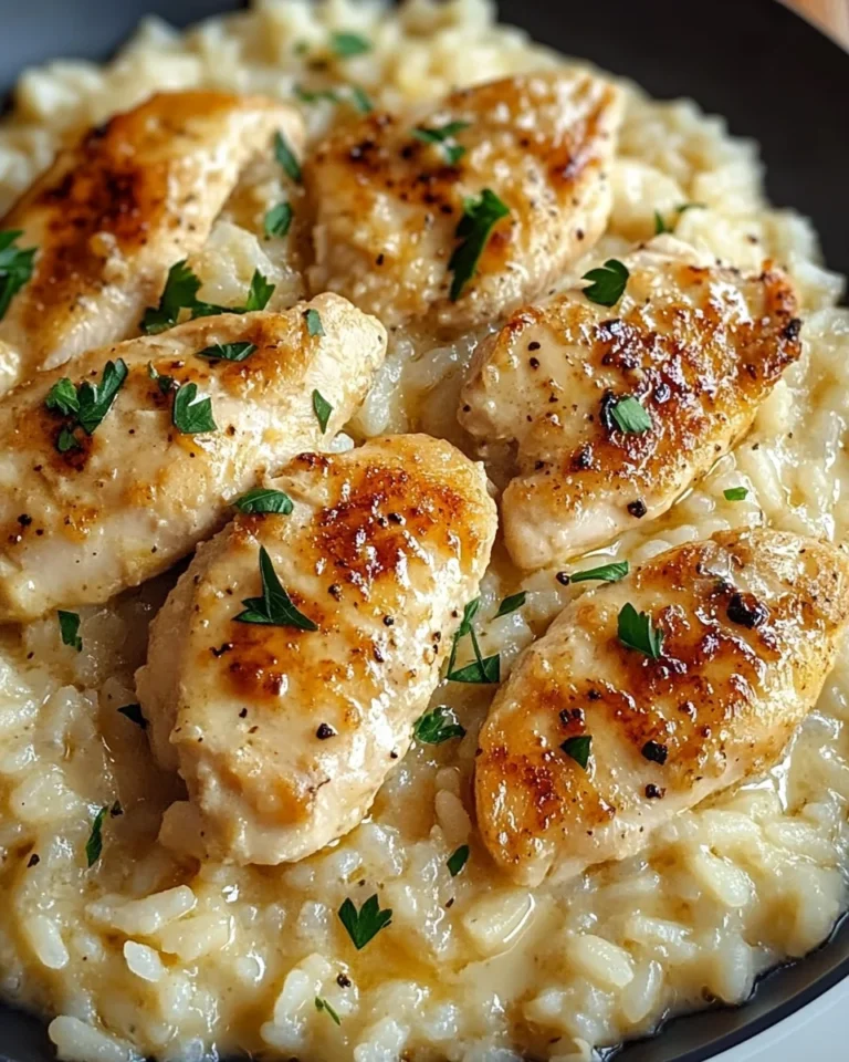 One-Pan Creamy Parmesan Chicken & Rice