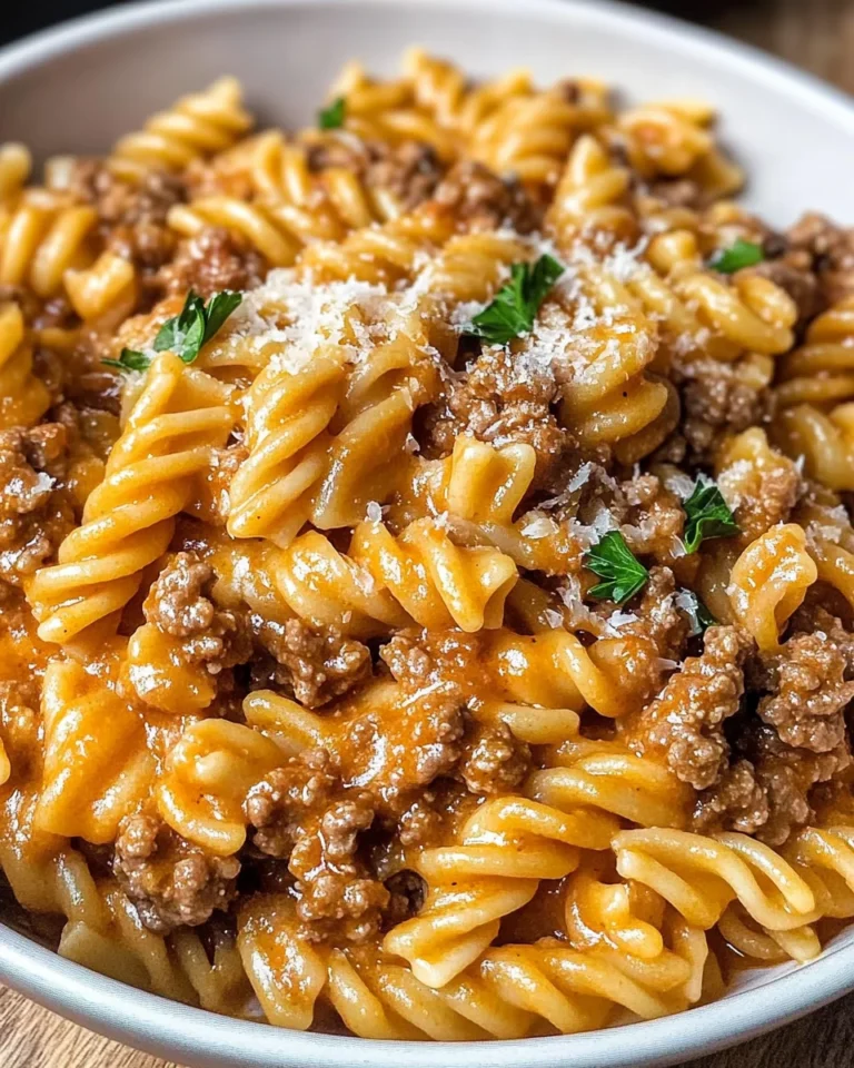 One-Pot Creamy Beef and Garlic Butter Pasta