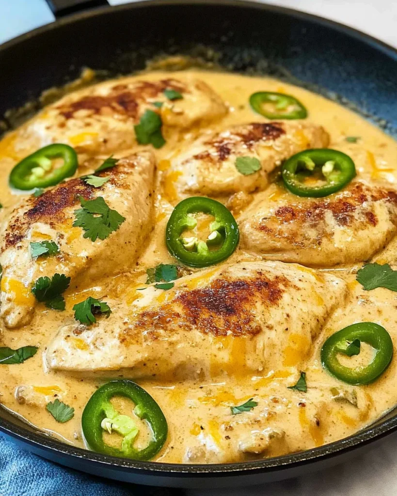One Pan Cheesy Jalapeño Chicken Recipe