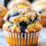 Sourdough Blueberry Lemon Poppy Seed Muffins Recipe