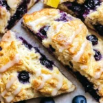 Sourdough Discard Blueberry Lemon Scones