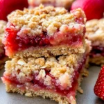 Strawberry Oatmeal Crumble Bars
