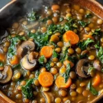 Vegan Lentil Mushroom Stew