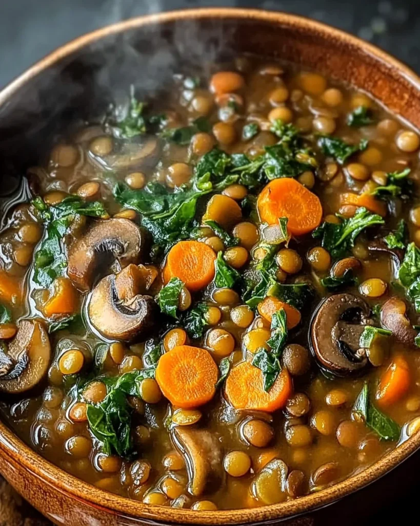 Vegan Lentil Mushroom Stew