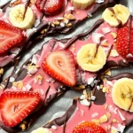 4-ingredient Strawberry Banana Bark