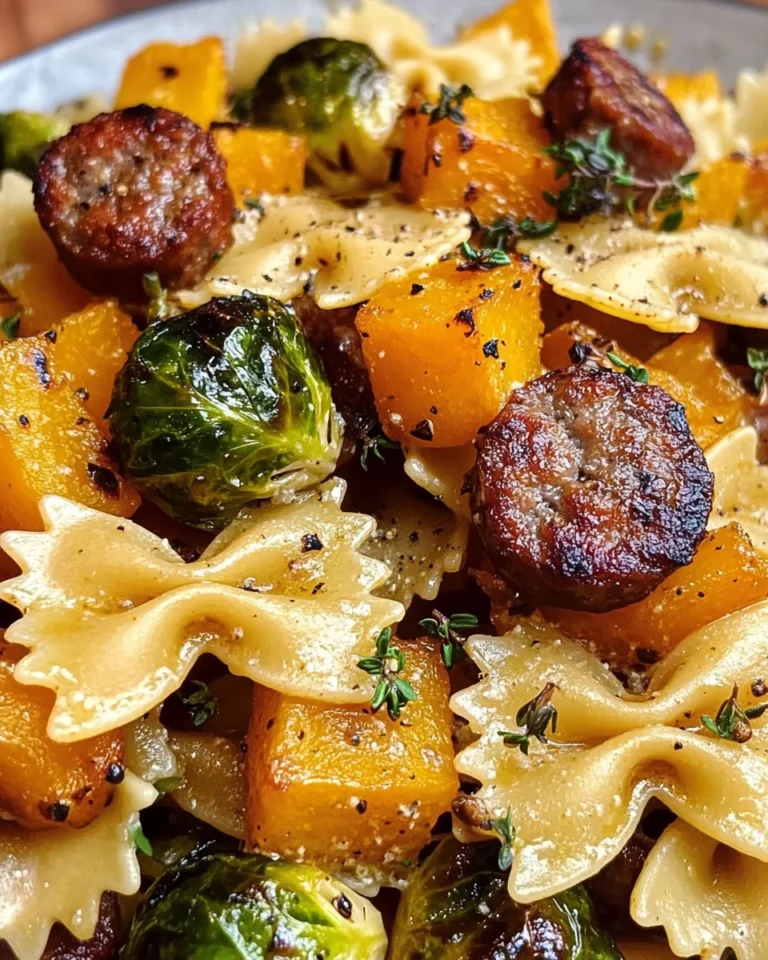 Autumn Sausage Pasta Squash