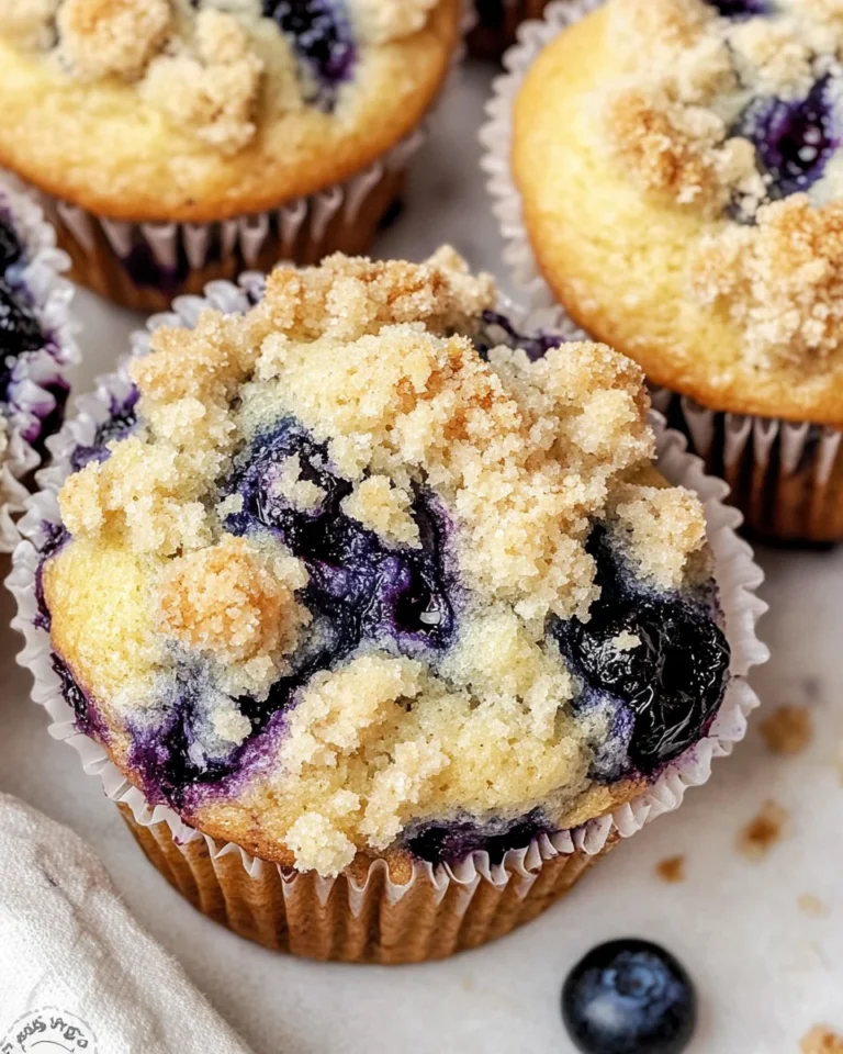 Bakery Style Blueberry Muffins