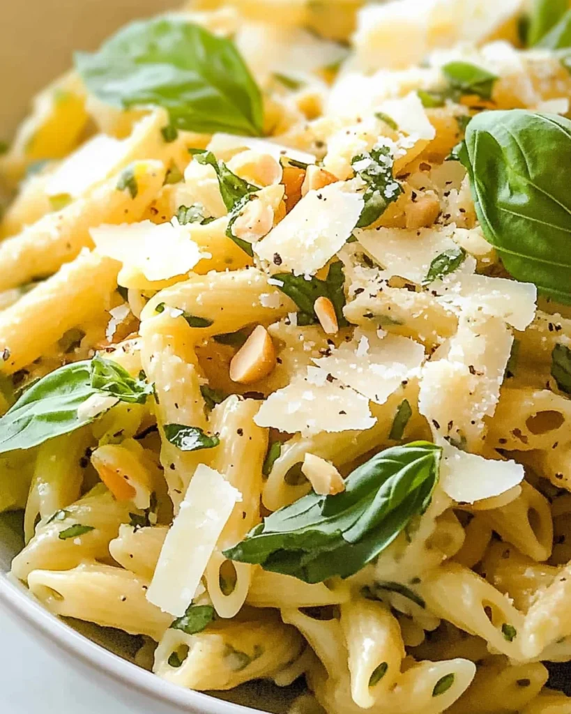 Basil Lemon Pasta Salad