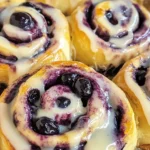 Blueberry Lemon Sourdough Sweet Rolls