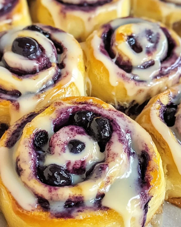 Blueberry Lemon Sourdough Sweet Rolls