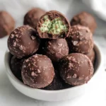 Chocolate Mint Protein Bites