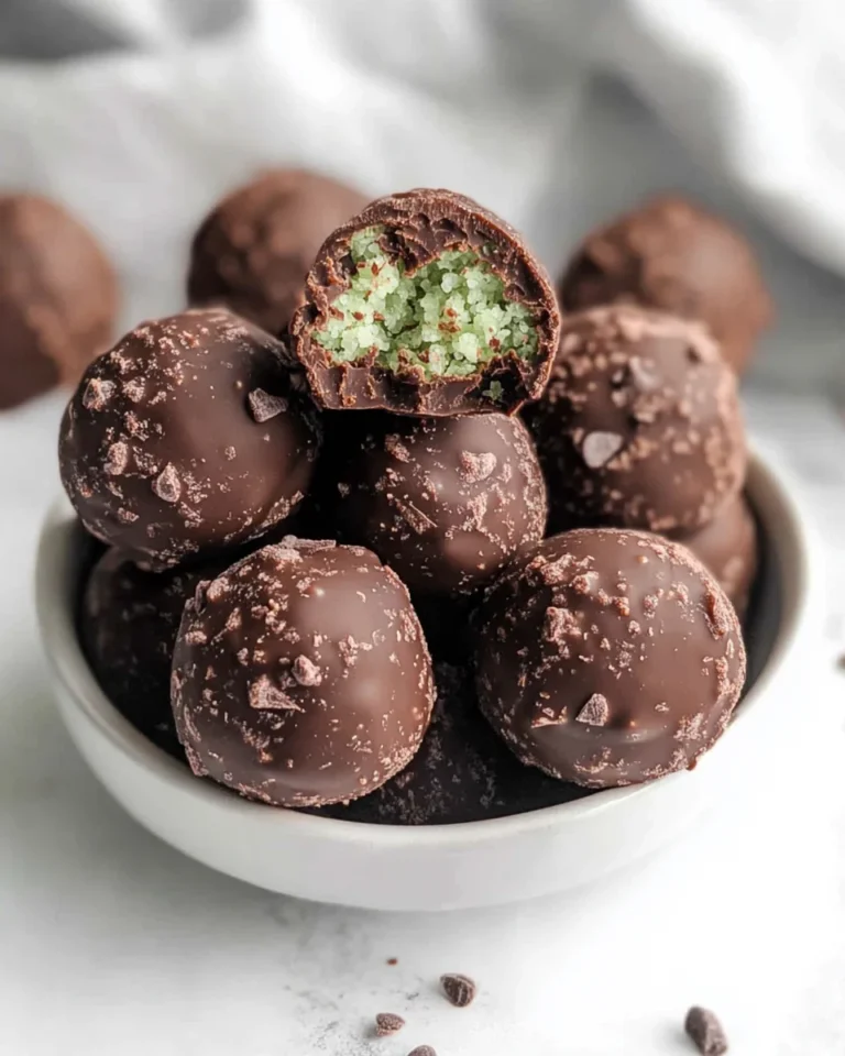 Chocolate Mint Protein Bites