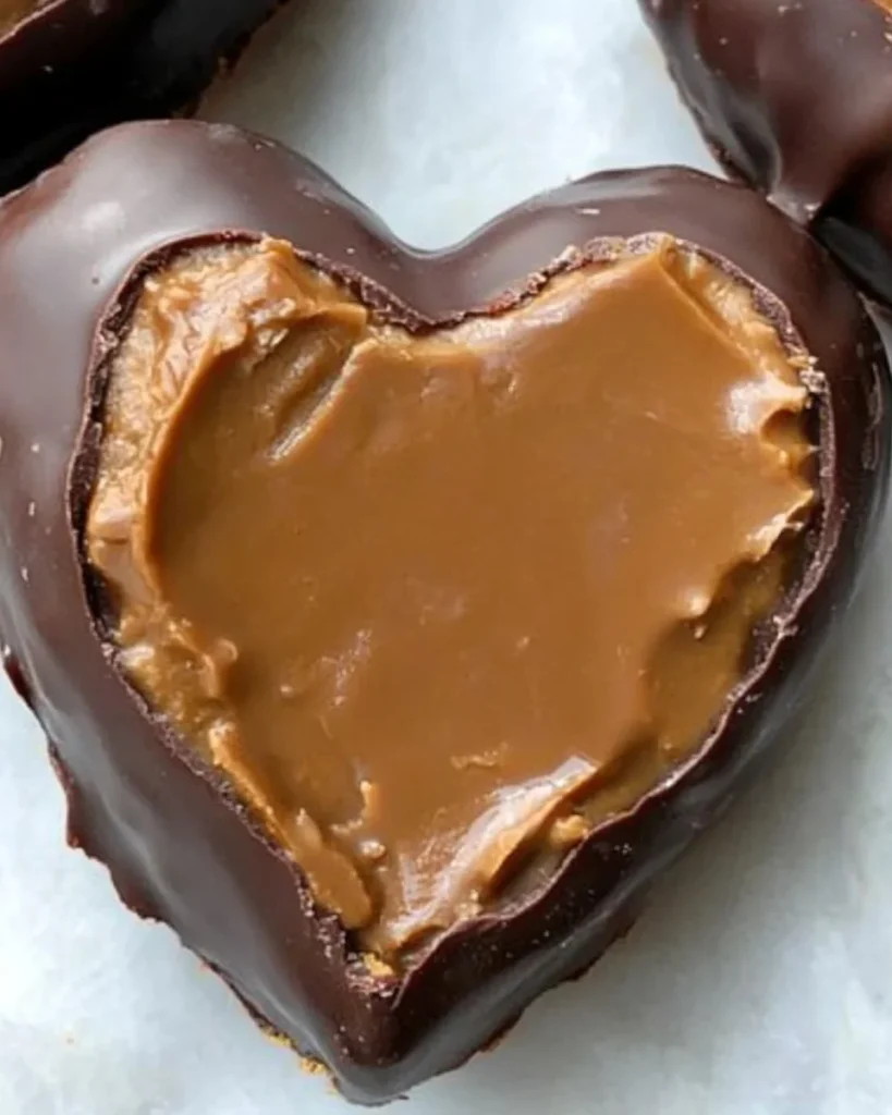 Chocolate Peanut Butter Valentine’s Heart
