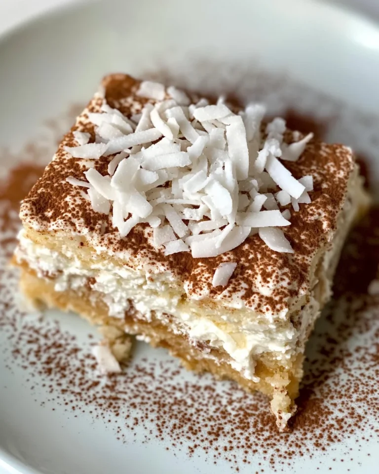 Coconut Rum (Coquito) Tiramisu