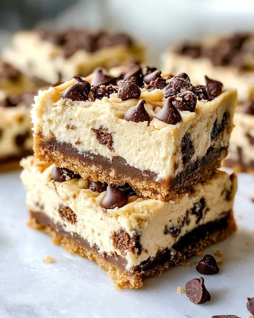 Cookie Dough Cheesecake Bars