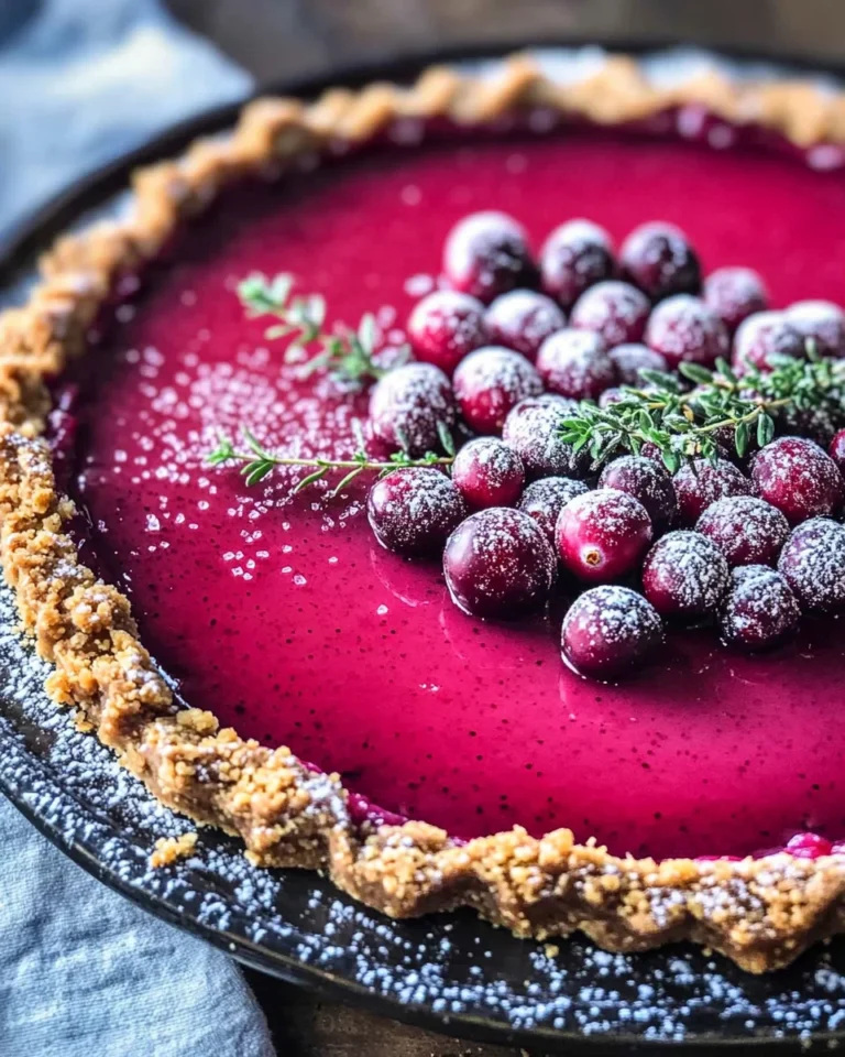Cranberry Gingersnap Pie