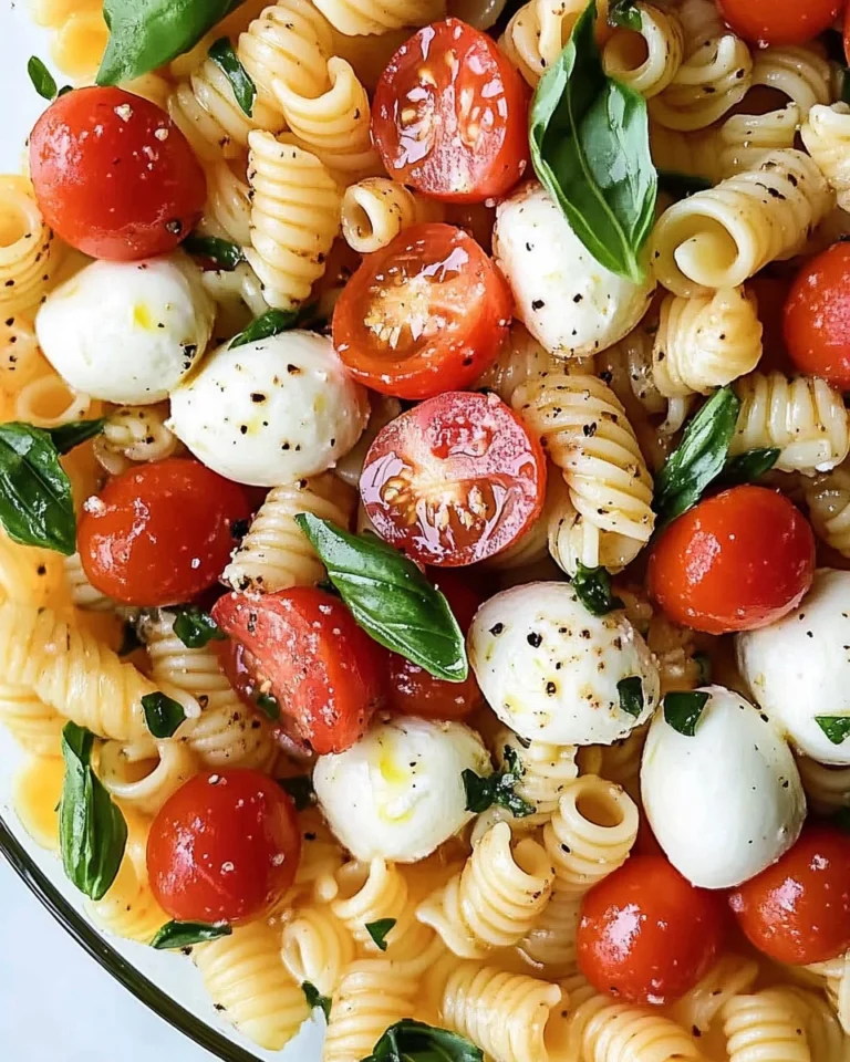 Creamy Caprese Pasta Salad