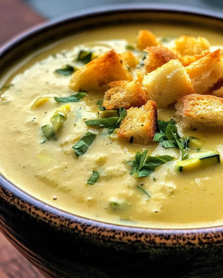 Creamy Zucchini Soup