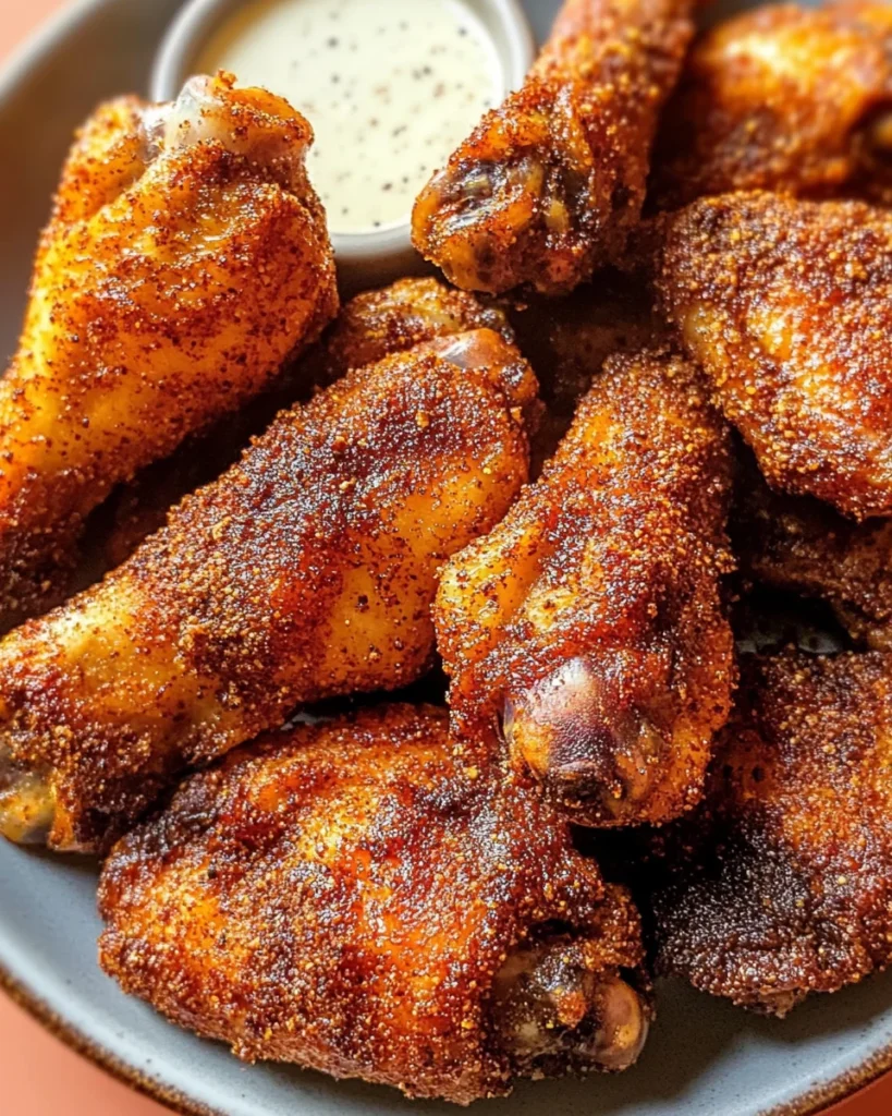 Crispy Dry Rub Chicken Wings