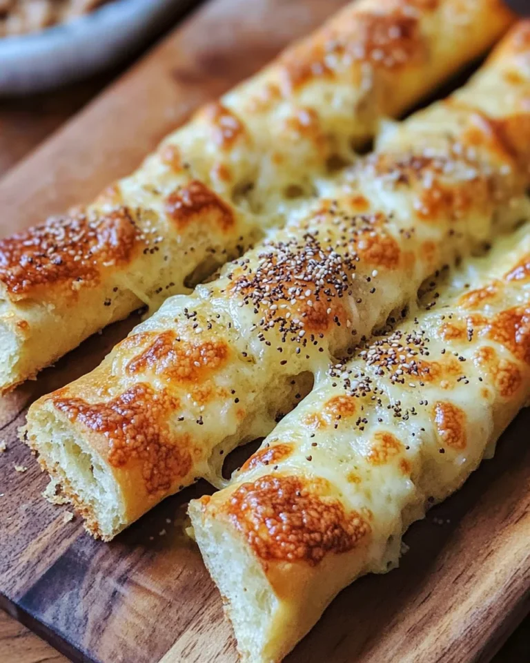 Crispy Sourdough Cheesy Breadsticks