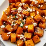 Easy Roasted Butternut Squash with Honey and Feta Recipe