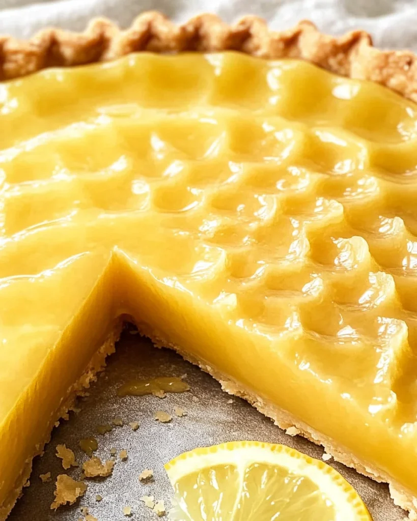 French Lemon Tart W/ Lemon Curd
