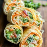 Fresh Vegetable Tortilla Roll Ups