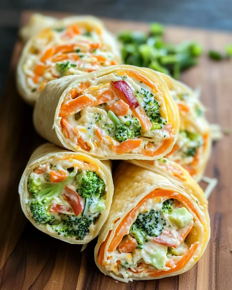 Fresh Vegetable Tortilla Roll Ups