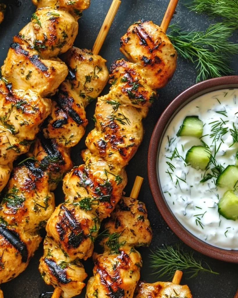 Grilled Chicken with Yogurt Sauce