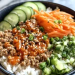 Ground Turkey Rice Bowls with Bang Bang Sauce
