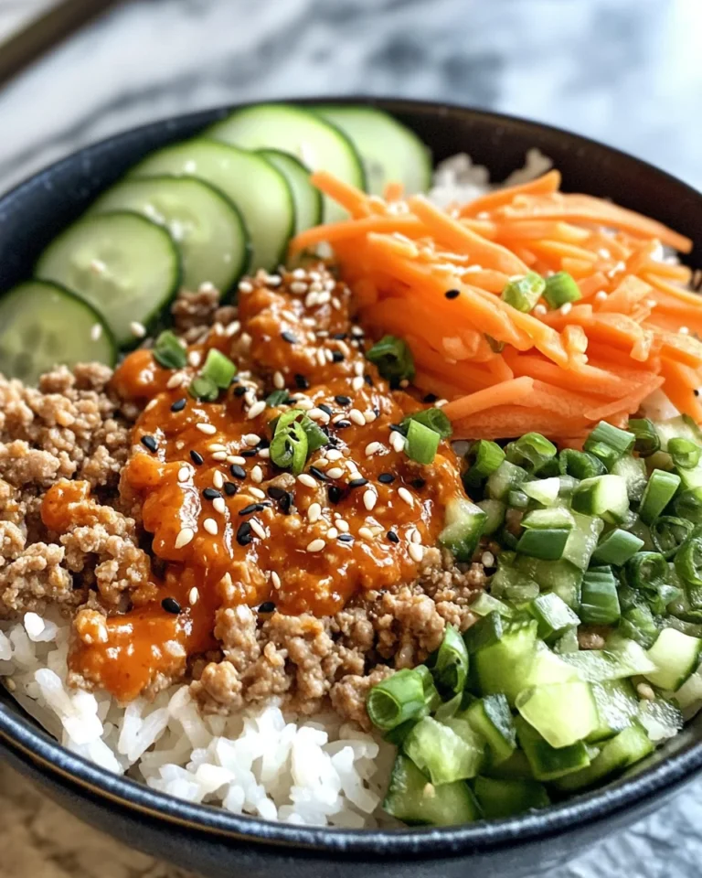 Ground Turkey Rice Bowls with Bang Bang Sauce