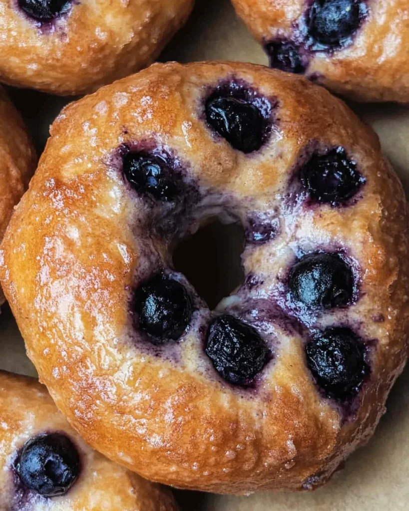 High Protein Blueberry Bagels
