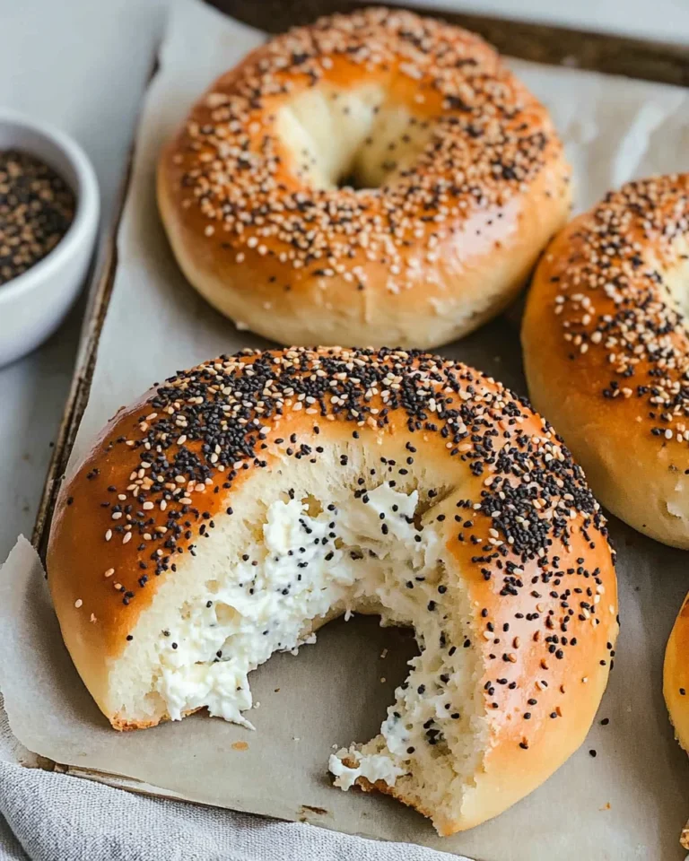 High Protein Cottage Cheese Bagels