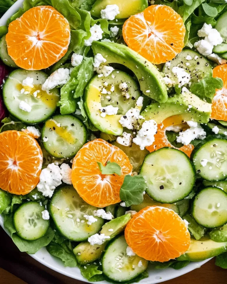 Irish Flag Clementine Cucumber Salad