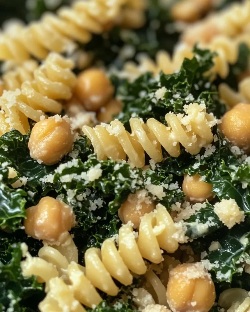 Kale Caesar Pasta Salad