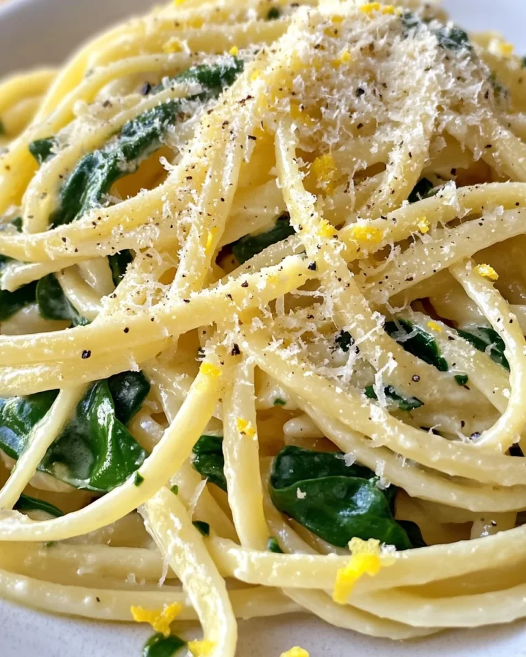 Lemon ricotta pasta & spinach
