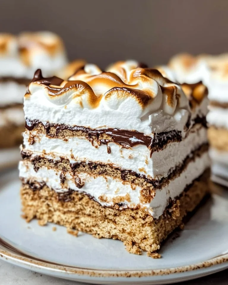 No Bake S'mores Cake