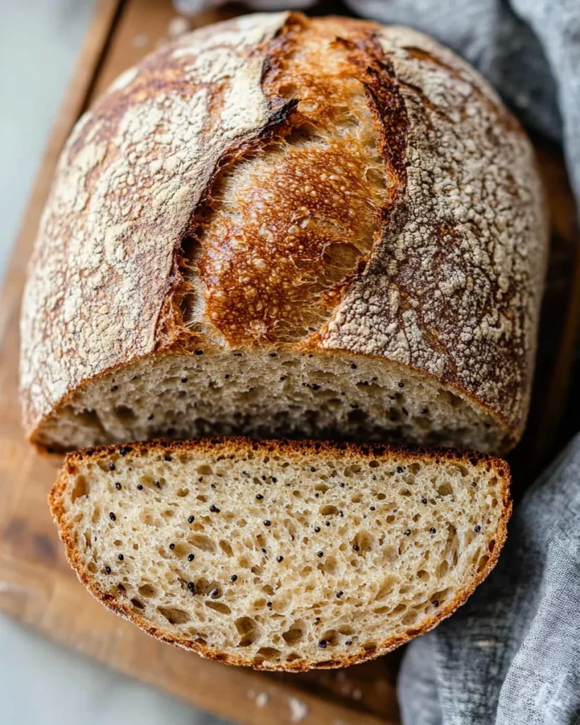 No Knead Rye Bread